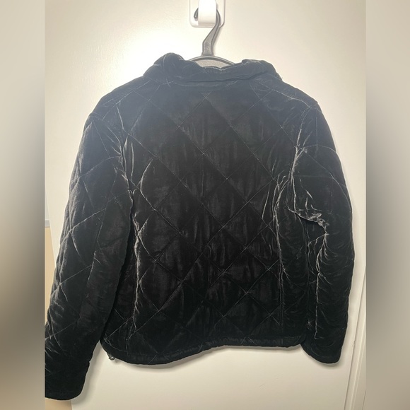 Lauren by Ralph Lauren Quilted Silk Velvet Jacket Petite small - Picture 4 of 5